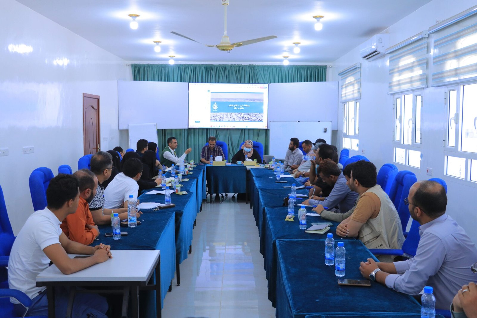 Ibtisama Development Foundation Hosts Regular Education Cluster Meeting in Marib to Address Sector Needs